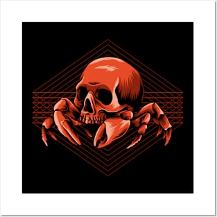 Crab Skull Posters and Art